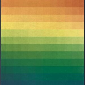 Rumpl Everywhere Towel | Outdoor Quick Dry Towel for Hiking, Camping, Traveling, Beach Trips | 29.5" x 72" | Rainbow Fade
